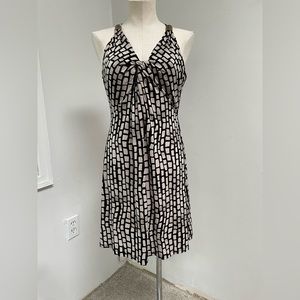 NWT Kenneth Cole Sleeveless Brown Dress with sleeve details petite M
